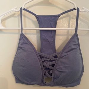 Greyish lavender blue bralette